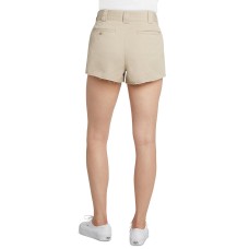 Dickies Women’s  Frayed Cotton Blend Worker Shorts (Beige, 15)