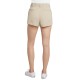  Women’s  Frayed Cotton Blend Worker Shorts (Beige, 15)