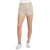 Women’s  Frayed Cotton Blend Worker Shorts (Beige, 15)