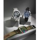  Men’s 40th Anniversary Tipps Digital Olive Canvas Strap Watch (Black-Green)