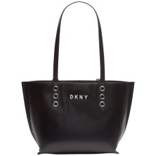 DKNY Duane North South Leather Tote Handbag, Black