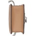  Elissa Pebble Leather Charm Chain Strap Crossbody, Latte