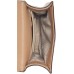  Elissa Pebble Leather Charm Chain Strap Crossbody, Latte
