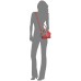  Elissa Small Leather Crossbody Handbag, Bright Red