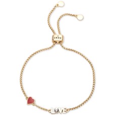 DKNY Gold-Tone Crystal Love Slider Bracelet (Gold)