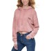  Jeans Juniors Acid Wash Hoodie Dusty (Pink, Small)