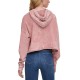  Jeans Juniors Acid Wash Hoodie Dusty (Pink, Small)