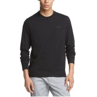 DKNY Men Shadow Stripe T-Shirts, Charcoal, Large