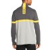  Men’s Colorblocked Ottoman Logo Sweater (Charcoal, XL)