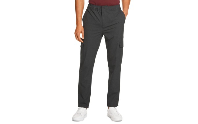  Men’s Elastic Tech Cargo Pants (Gray, 2XL)