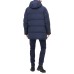  Men’s Patrick Quilted Water Resistant Hooded City Full Length Parka Jackets, Navy, Medium