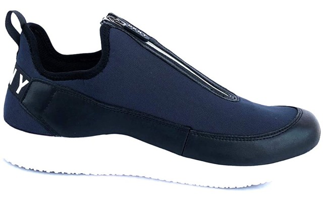  Mens SEB Leather/Textile High Top Zipper, Navy/Black, 11