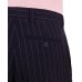  Men’s Slim-Fit Stretch Navy Blue Seersucker Stripe Suit Pants