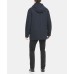  Men’s Stadium Coat with Removable Hoodie, Navy, XL