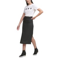 DKNY Nail Head Pencil Skirt (Black), Black, Medium