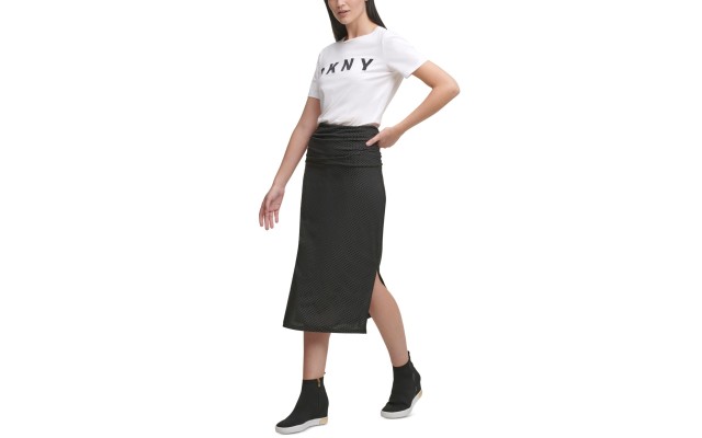  Nail Head Pencil Skirt (Black), Black, Medium