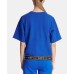  Sport Short-Sleeve Logo Sweatshirt (Blue, Large)