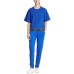  Sport Short-Sleeve Logo Sweatshirt (Blue, Large)