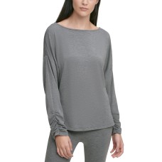 DKNY SPORTSWEAR Women’s Missy Long Sleeve Knit Top Off The Shoulder
