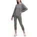  SPORTSWEAR Women’s Missy Long Sleeve Knit Top Off The Shoulder, White, Small
