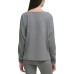  SPORTSWEAR Women’s Missy Long Sleeve Knit Top Off The Shoulder, White, Small