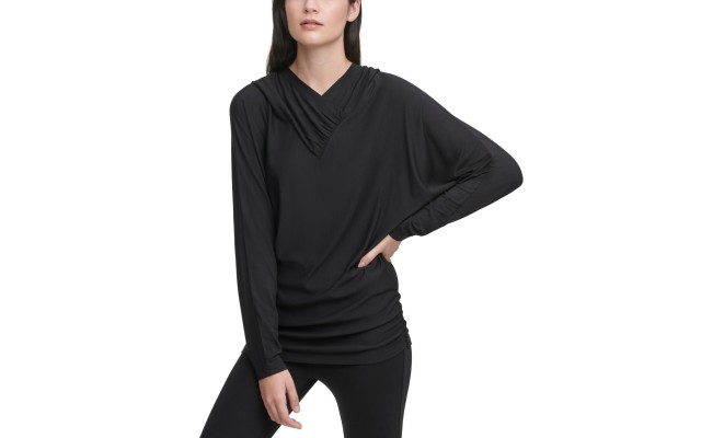  SPORTSWEAR Women’s Missy Long Sleeve Pull Over Hoodie (Black, Small)