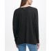  Star-Print Drop-Shoulder Sweater (Silver, Small)
