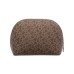  Whitney Logo Cosmetic Pouch, Brown/Red