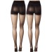  Women’s 2 Pack Control-Top Sheer Tights (Black, Medium)