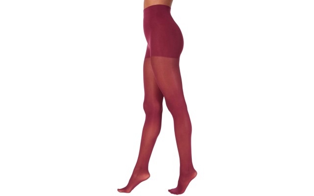 Women’s Comfort Luxe Semi Opaque Control Top Tights (Port Dark, Small)