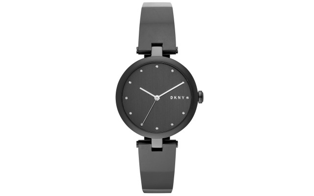  Women’s Eastside Black Stainless Steel Bangle Bracelet Watch 34mm