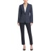  Women’s Knit One Button Blazer (Navy, 6)