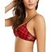  Women’s Lightweight Mesh Bralette, Wirefree, Ruby, Small
