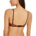  Women’s Lightweight Mesh Bralette, Wirefree, Ruby, Small