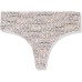  Women’s Litewear Cut Anywhere Logo Thong Underwear, Love Text Print, Small