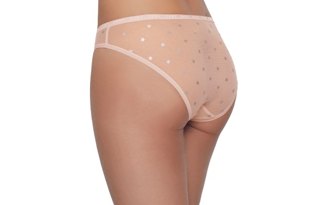  Women’s Logo Mesh Bikini Underwear, Blossom Foil Star, Medium