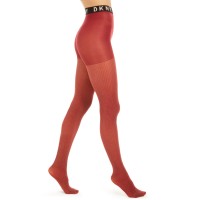 DKNY Women’s Lurex Ribbed Control Top Tights