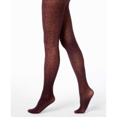 DKNY Women’s Modern Lace Tights (Dark Purple, L)