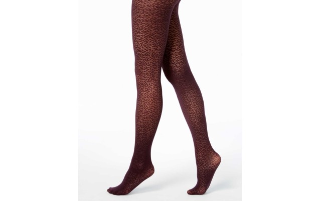 Women’s Modern Lace Tights (Dark Purple, L)