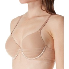 DKNY Women’s Modern Lines Full Coverage T-Shirt Bra Bra (Dark Navy Glow, 34D)