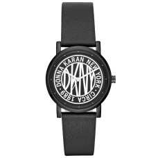 DKNY Women’s SoHo Black Leather Strap Watch NY2765