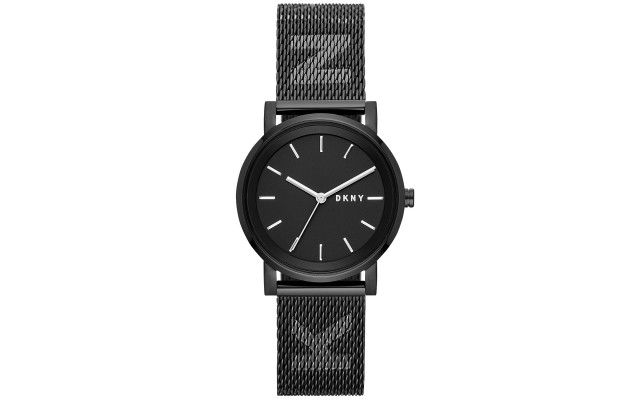  Women’s SoHo Stainless Steel Mesh Bracelet Watch (Black)