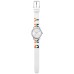  Women’s Soho White Logo Polyurethane Strap Watch White, NY2821