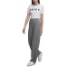  Women's  Wide-Leg Yoga Pants, Grey, Large