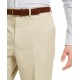  Men Classic-Fit Performance Solid Classic Dress Pants, Beige, 38X32