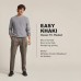  Men’s Big & Tall Easy Classic Pleated Fit Stretch Pants (Dark Pebble,38×36)