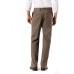  Men’s Big & Tall Easy Classic Pleated Fit Stretch Pants (Dark Pebble,38×36)