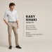  Men’s Classic Fit Easy Khaki Pants (Black, 32X32)