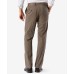  Men’s Easy Classic Fit Khaki Stretch Pants (Dark Beige, 36×30)