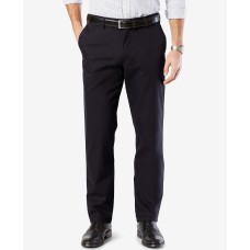 Dockers Mens’ Signature Lux Cotton Straight Fit Stretch Khaki Pants